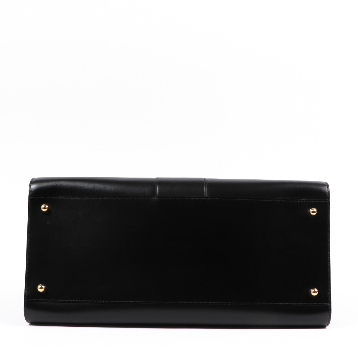 Buy an authentic second-hand Delvaux Black Box Calf Double Poignée Brillant Top Handle Bag in very good condition at Labellov in Antwerp.