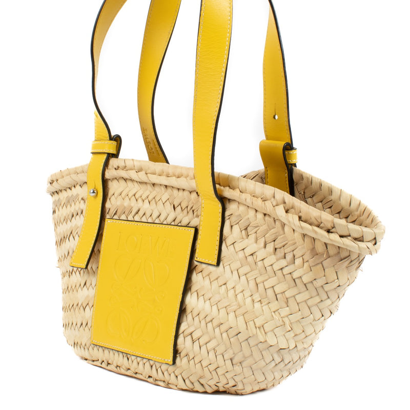 Shop 100% authentic Loewe Yellow Small Basket Bag on Labellov.com