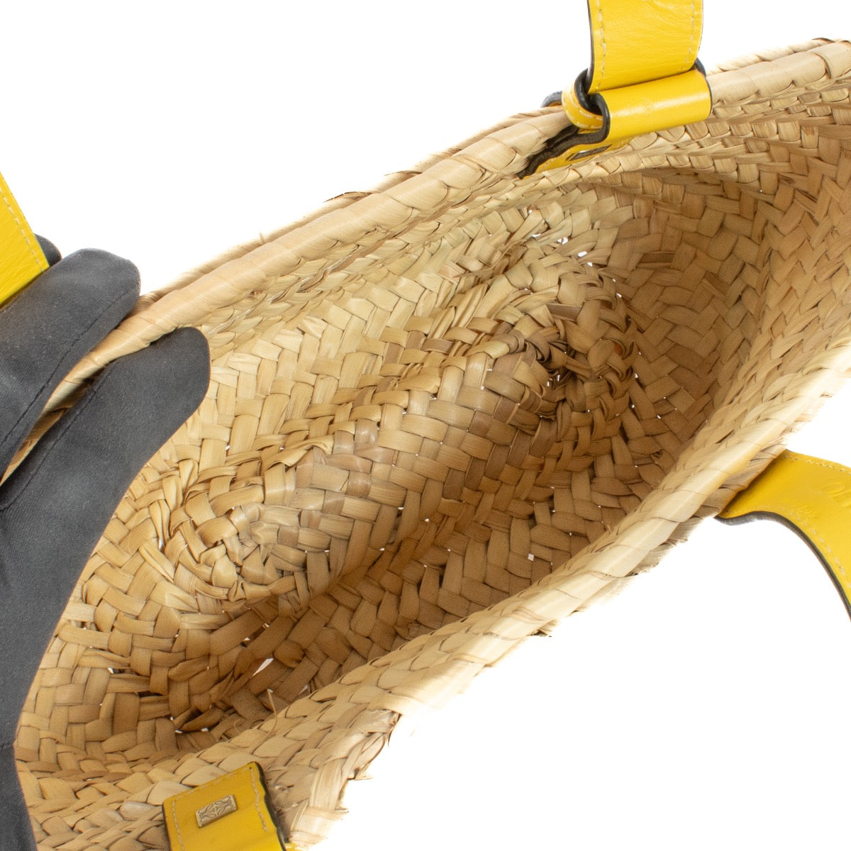 Shop 100% authentic Loewe Yellow Small Basket Bag on Labellov.com