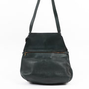 Buy an authentic second-hand Delvaux Green Leather Faust Shoulder Bag in very good condition at Labellov in Antwerp.