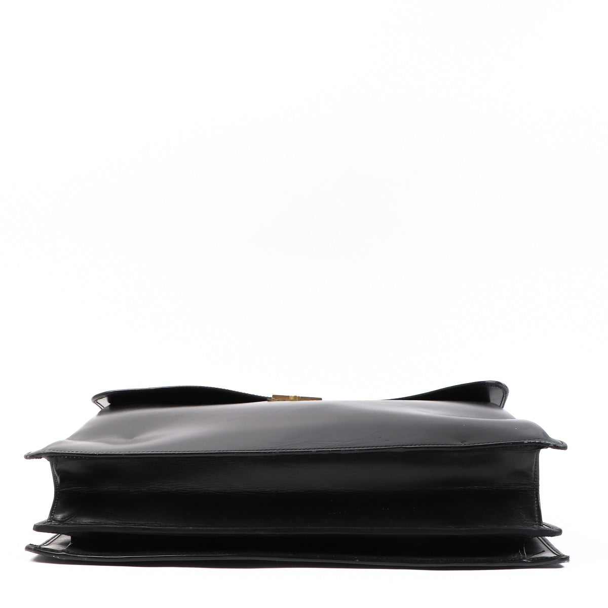 Delvaux Zwart Kalfsleer Vintage Aktetas