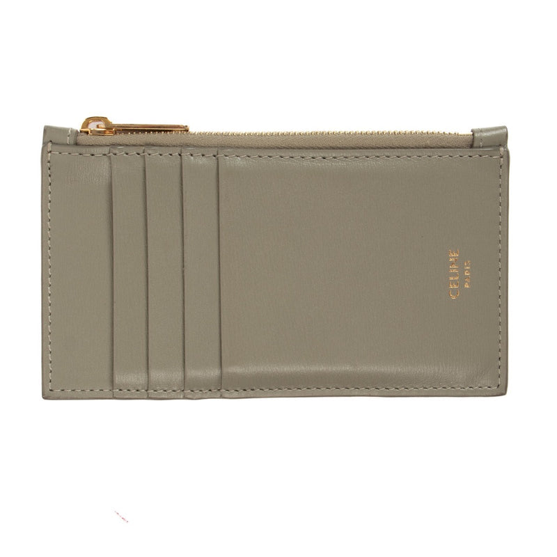 Celine Grey Essentials Compact Card Holder