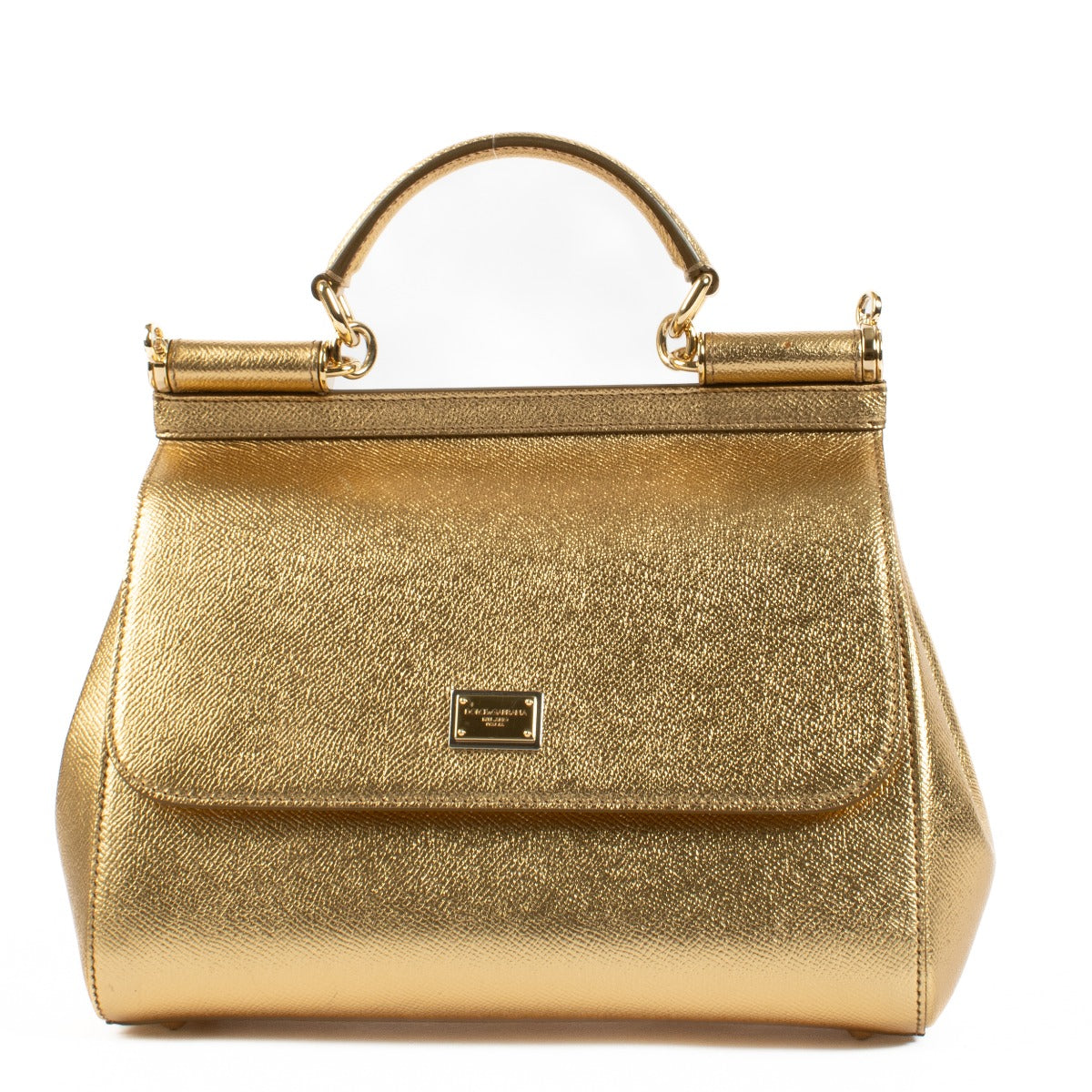 shop 100% authentic second hand Dolce & Gabbana Gold Sicily Bag on Labellov.com