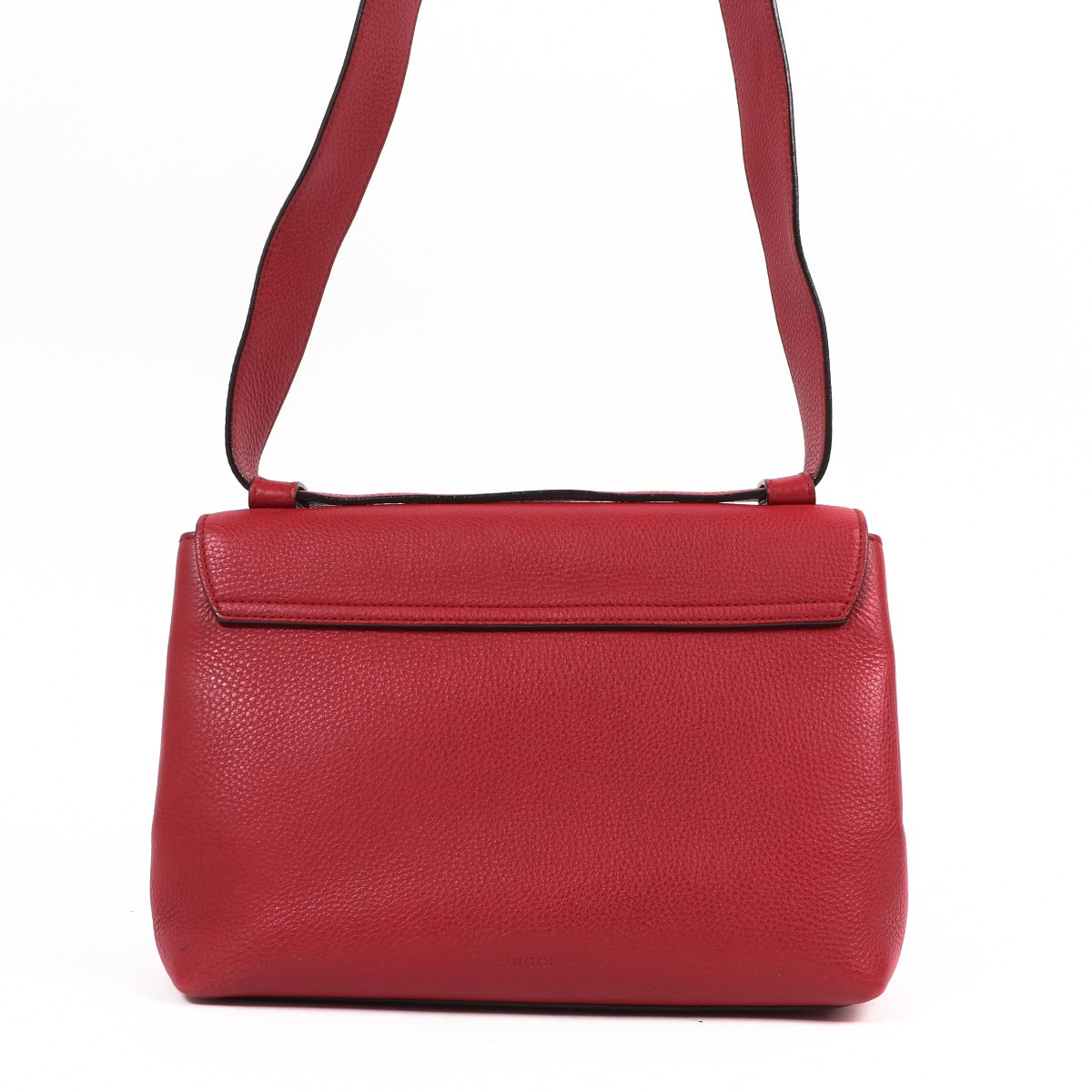 Buy an authentic second-hand Gucci Red Leather GG Crossbody Bag in very good condition at Labellov in Antwerp.