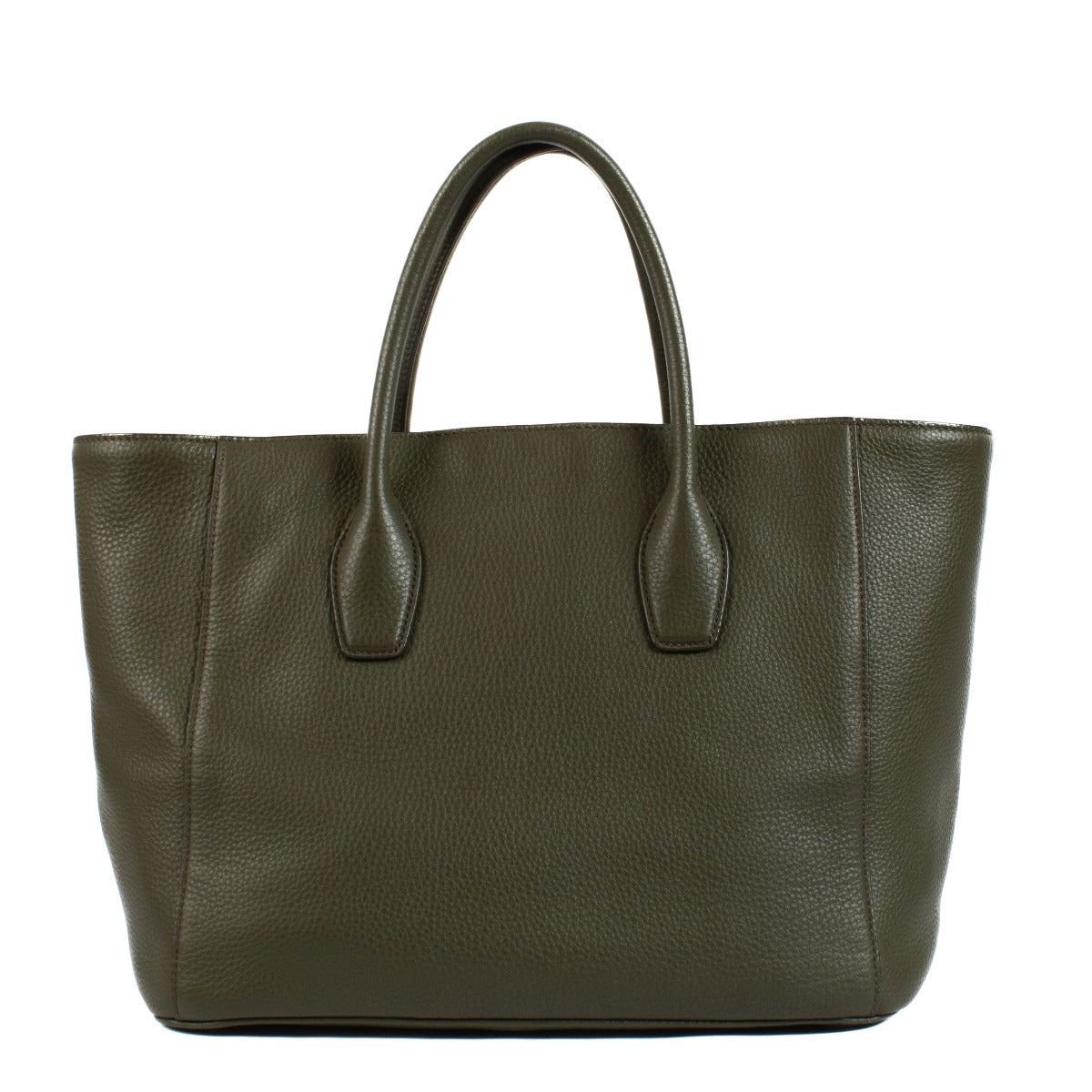 shop 100% authentic second hand Prada Green Vitello Daino Leather Tote Bag on Labellov.com