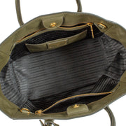 shop 100% authentic second hand Prada Green Vitello Daino Leather Tote Bag on Labellov.com