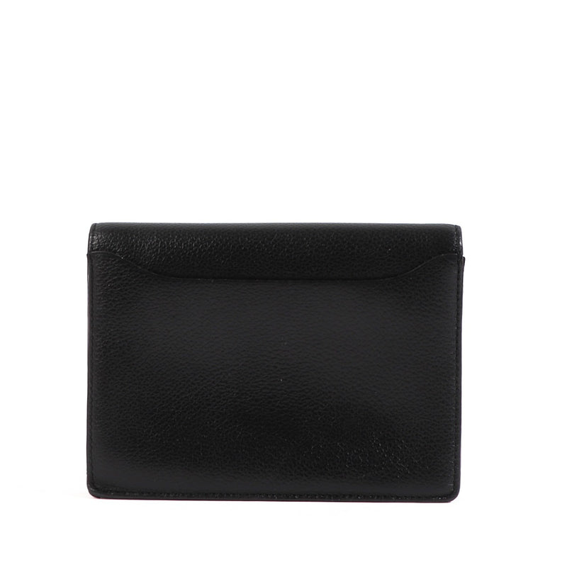 Shop safe online at Labellov in Antwerp this 100% authentic second hand Delvaux Black Leather Wallet