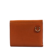 Shop safe online at Labellov in Antwerp this 100% authentic second hand Delvaux Fauve Leather Bingo Wallet