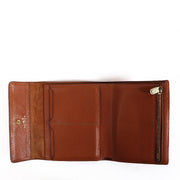 Shop safe online at Labellov in Antwerp this 100% authentic second hand Delvaux Fauve Leather Bingo Wallet