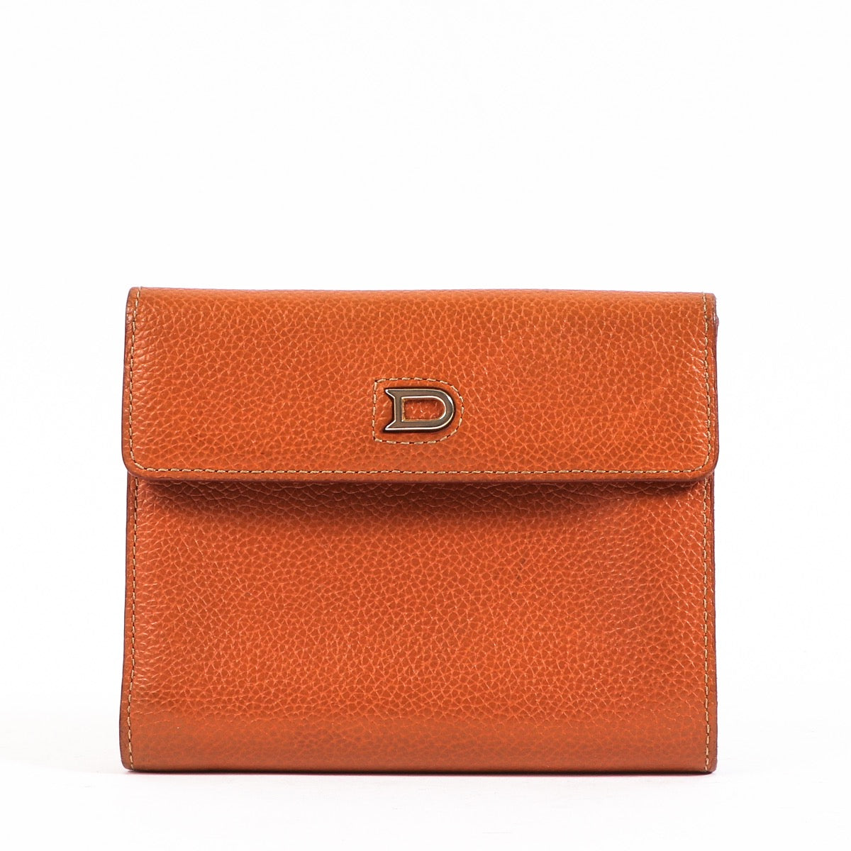 Shop safe online at Labellov in Antwerp this 100% authentic second hand Delvaux Fauve Leather Bingo Wallet