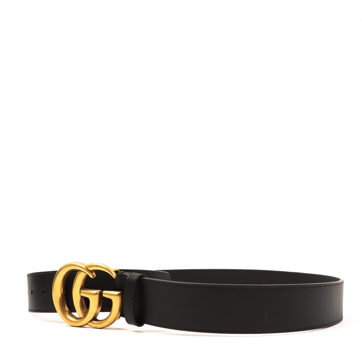 Shop safe online at Labellov in Antwerp this 100% authentic second hand Gucci Black Leather GG Marmont Belt - size 95