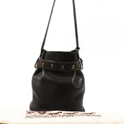Buy an authentic second-hand Delvaux Black Leather Calicot Bucket Shoulder Bag in very good condition at Labellov in Antwerp.