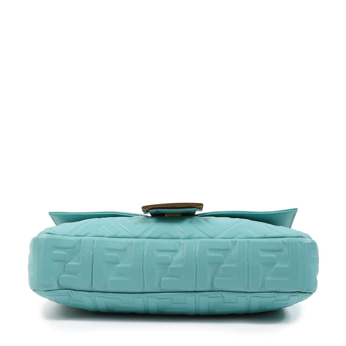 Fendi Large Baguette Turquoise Nappa Leather