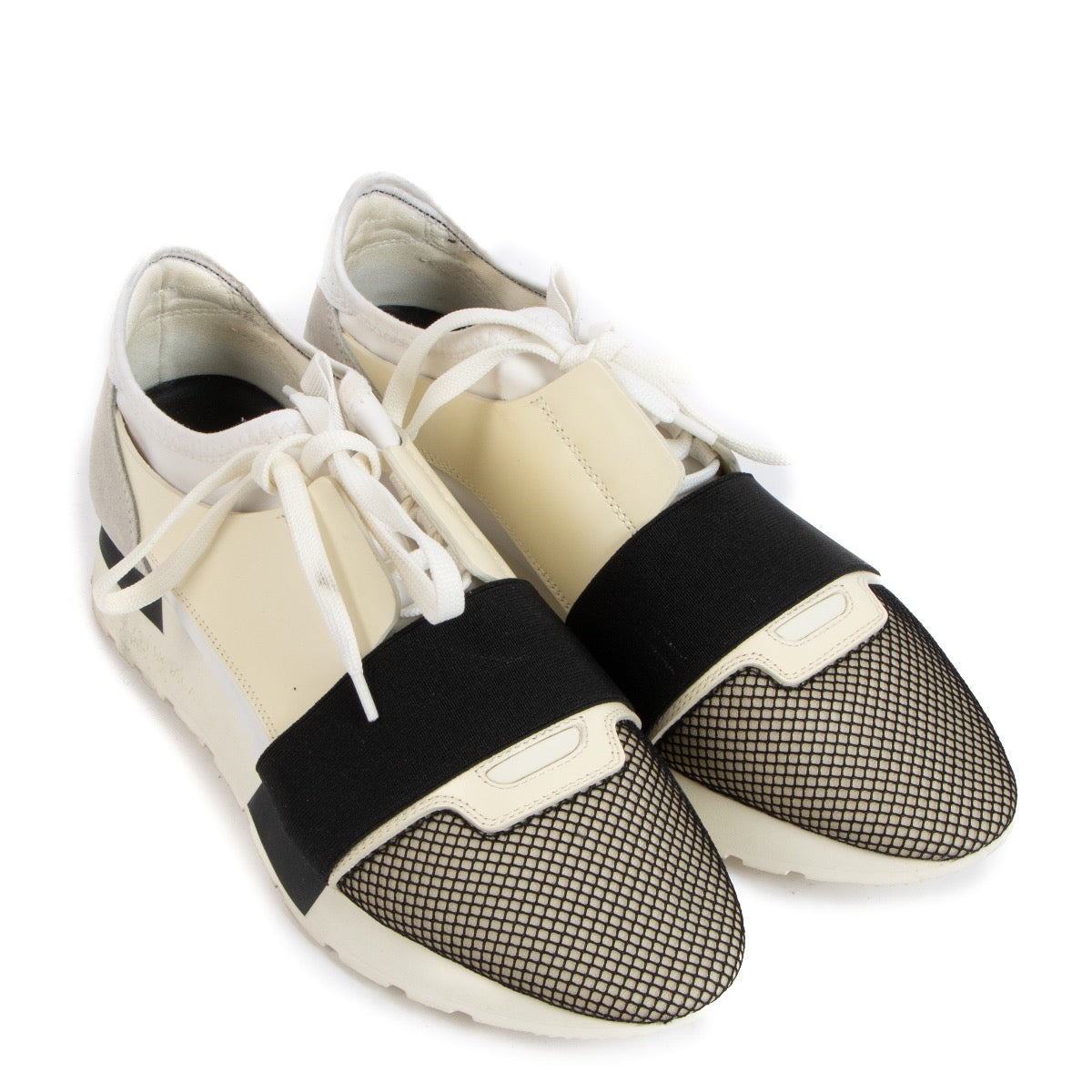 shop 100% authentic second hand Balenciaga White Race Runners - Size 39 on Labellov.com