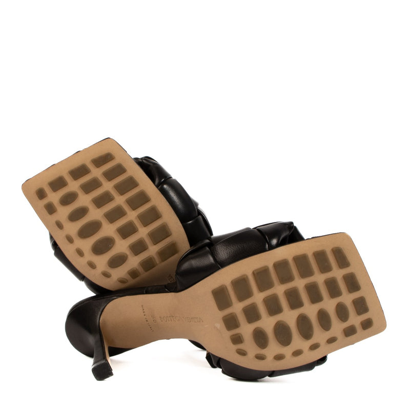 Bottega Veneta Zwarte Lido Muiltjes - Maat 38