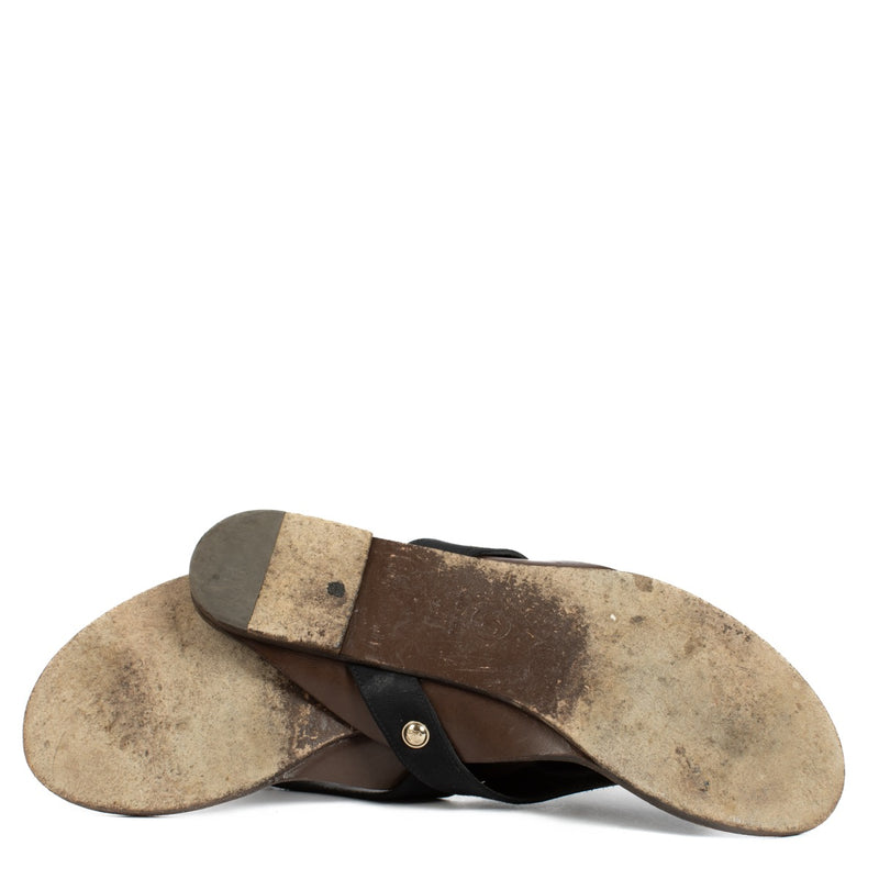 Authentic second hand Chanel CC Thong Sandals on Labellov.com