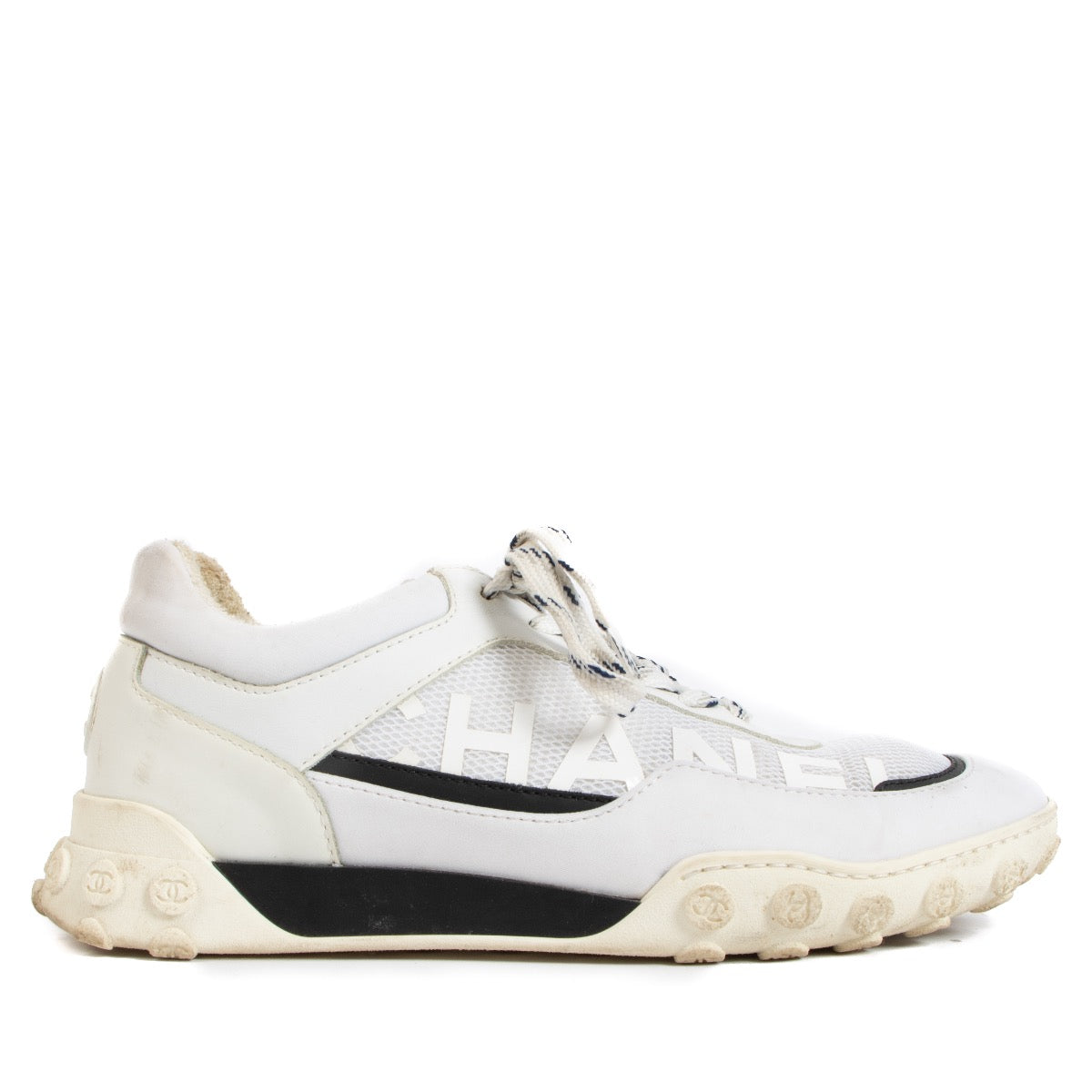 Chanel 19C White Tennis Sneakers