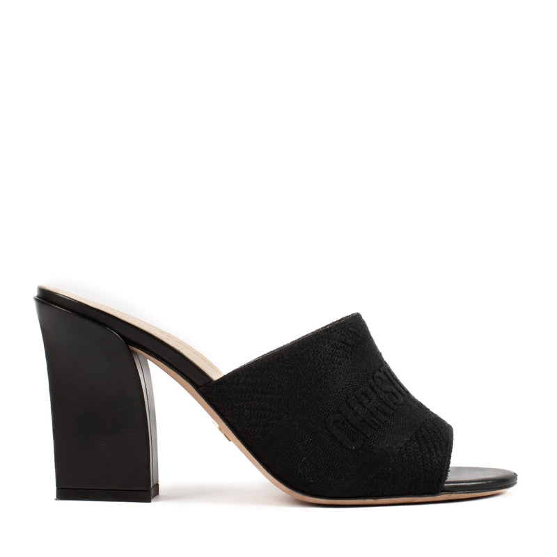 Shop 100% authentic secondhand Dior Black Dway Heeled Mules - Size 38 on Labellov.com