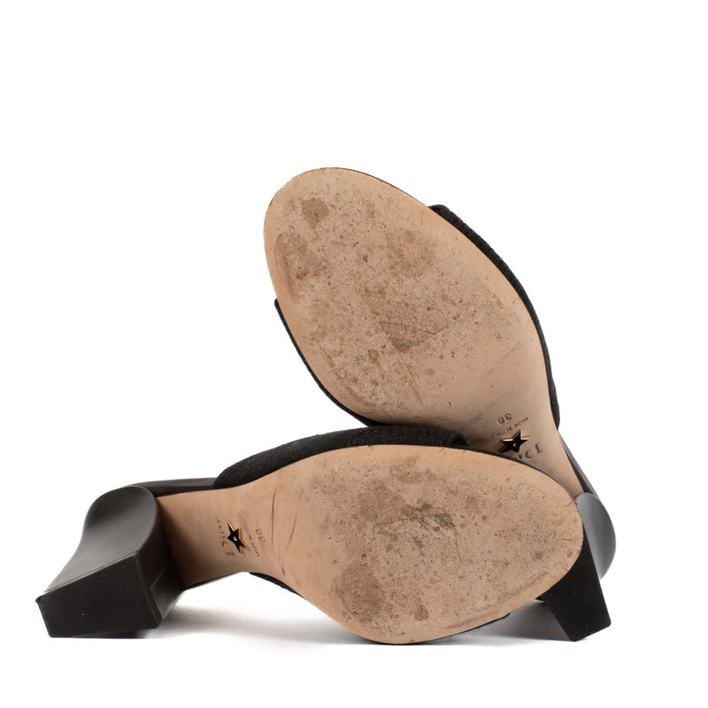 Shop 100% authentic secondhand Dior Black Dway Heeled Mules - Size 38 on Labellov.com