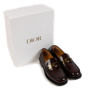 Shop 100% authentic second-hand Christian Dior Burgundy Leather Boy Loafers in size 37.5 on Labellov.com