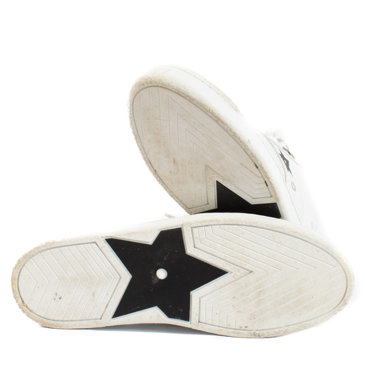 Christian Dior White Calfskin and Suede Star Sneakers - size 38
