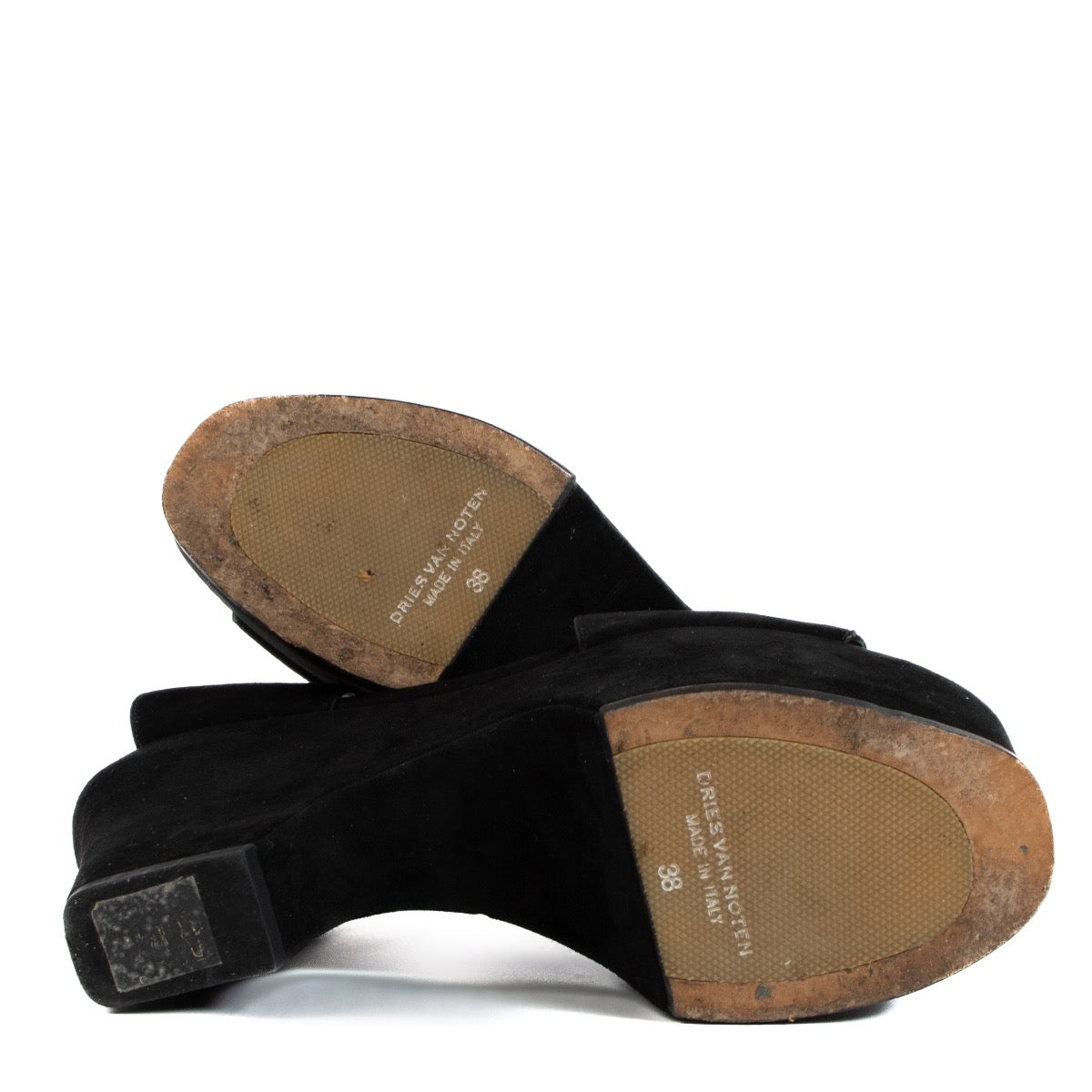 shop 100% authentic second hand Dries Van Noten Black Platform Sandals - Size 38 on Labellov.com