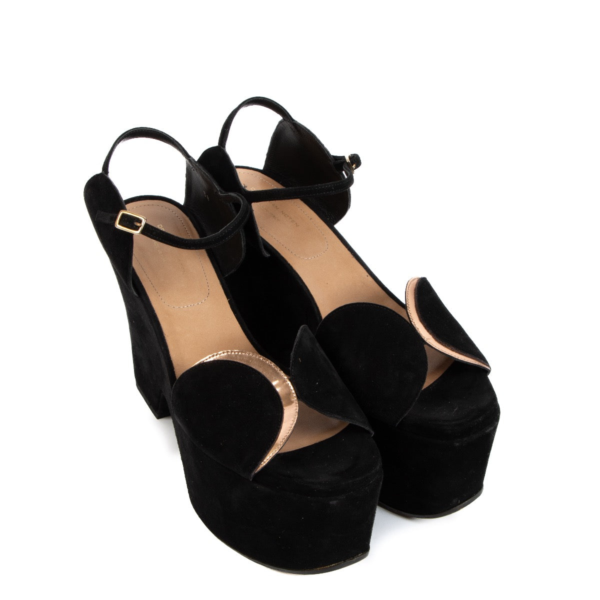 shop 100% authentic second hand Dries Van Noten Black Platform Sandals - Size 38 on Labellov.com