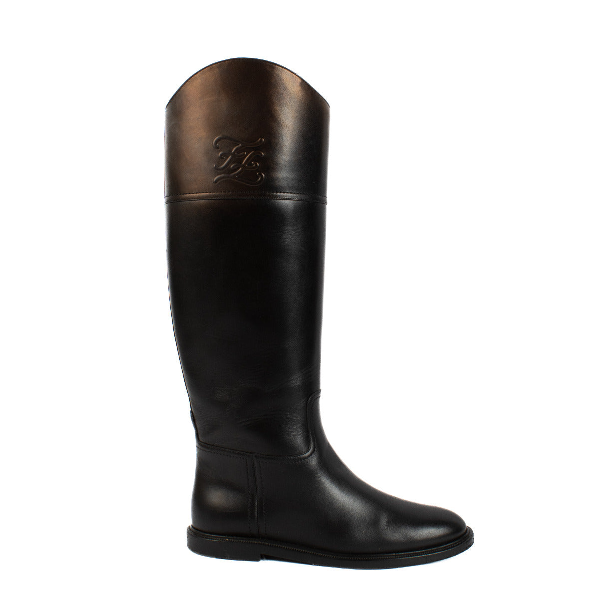 Fendi Karligraphy Riding Boots - size 37.5