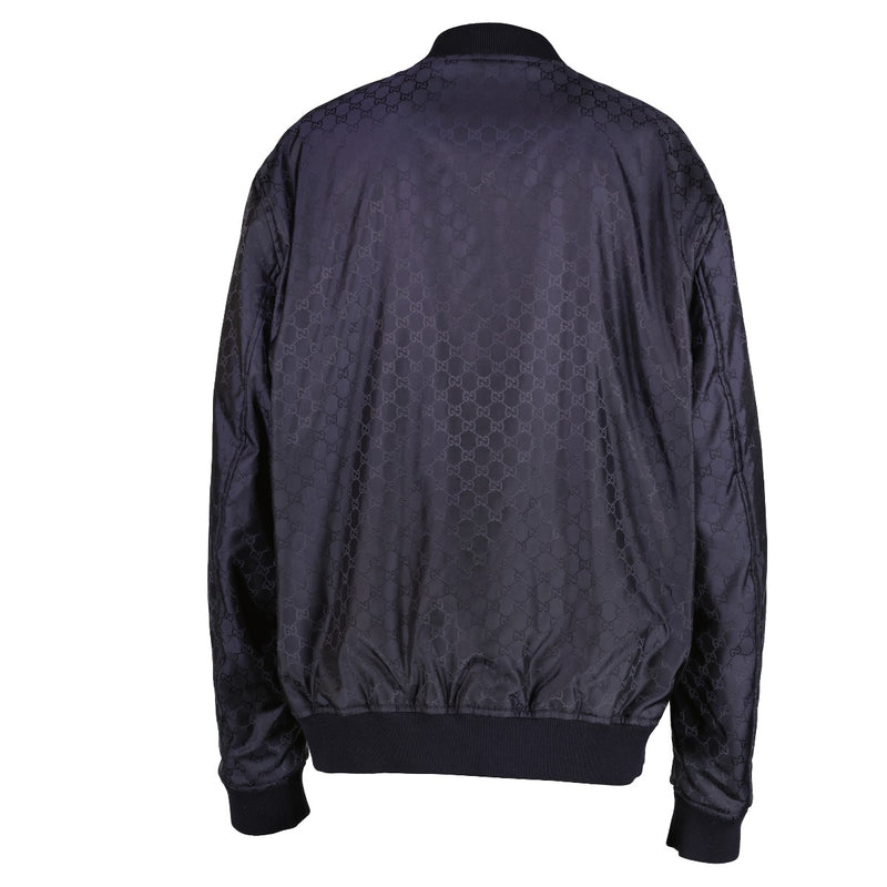 Gucci Blue/Red GG Reversible Bomber Jacket