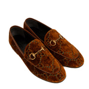 Shop 100% authentic second-hand Gucci Brown GG Velvet Jordaan Loafers in size 37,5on Labellov.com