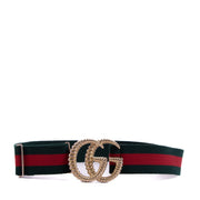 Shop safe online at Labellov in Antwerp this 100% authentic second hand Gucci Web Torchon Double G Belt - size 75