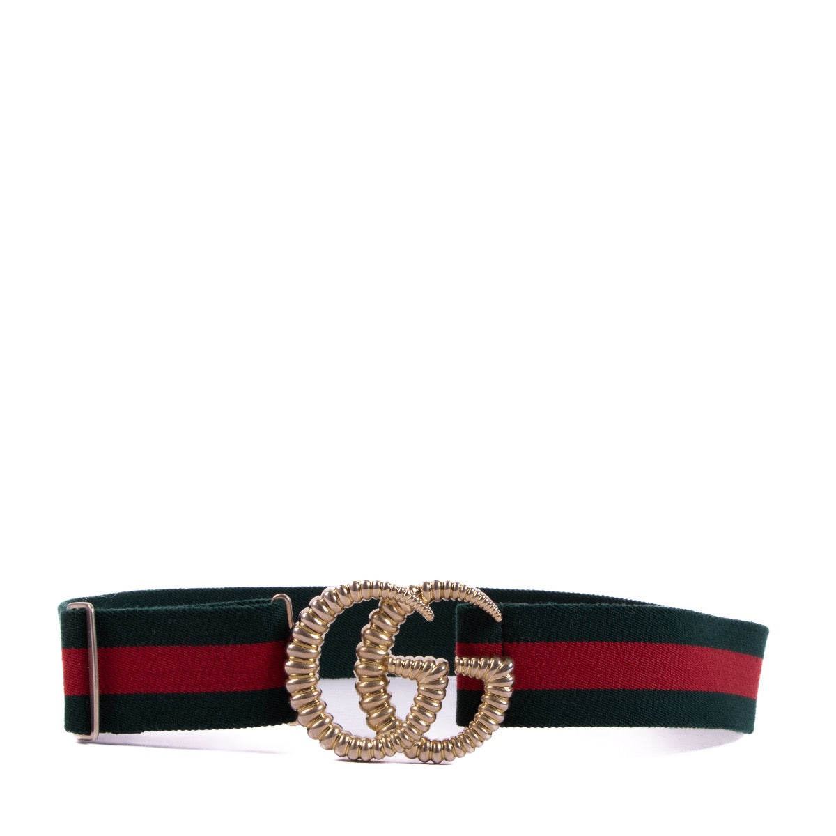 Shop safe online at Labellov in Antwerp this 100% authentic second hand Gucci Web Torchon Double G Belt - size 75