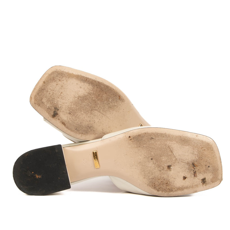 shop 100% authentic second hand Gucci White Sandals - Size 38 on Labellov.com