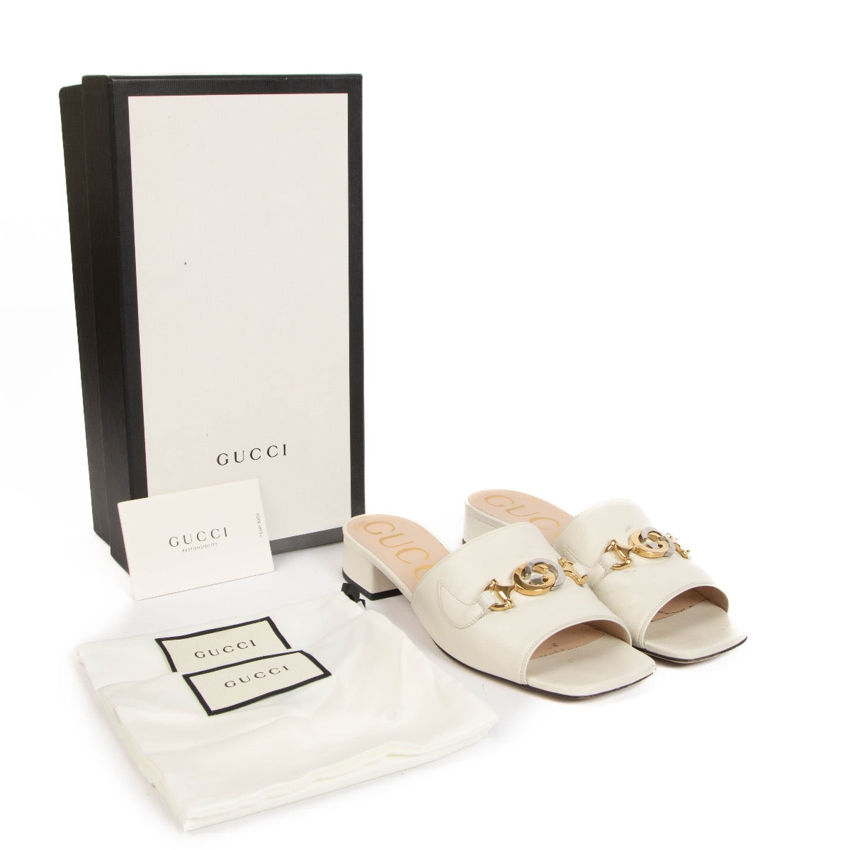 shop 100% authentic second hand Gucci White Sandals - Size 38 on Labellov.com