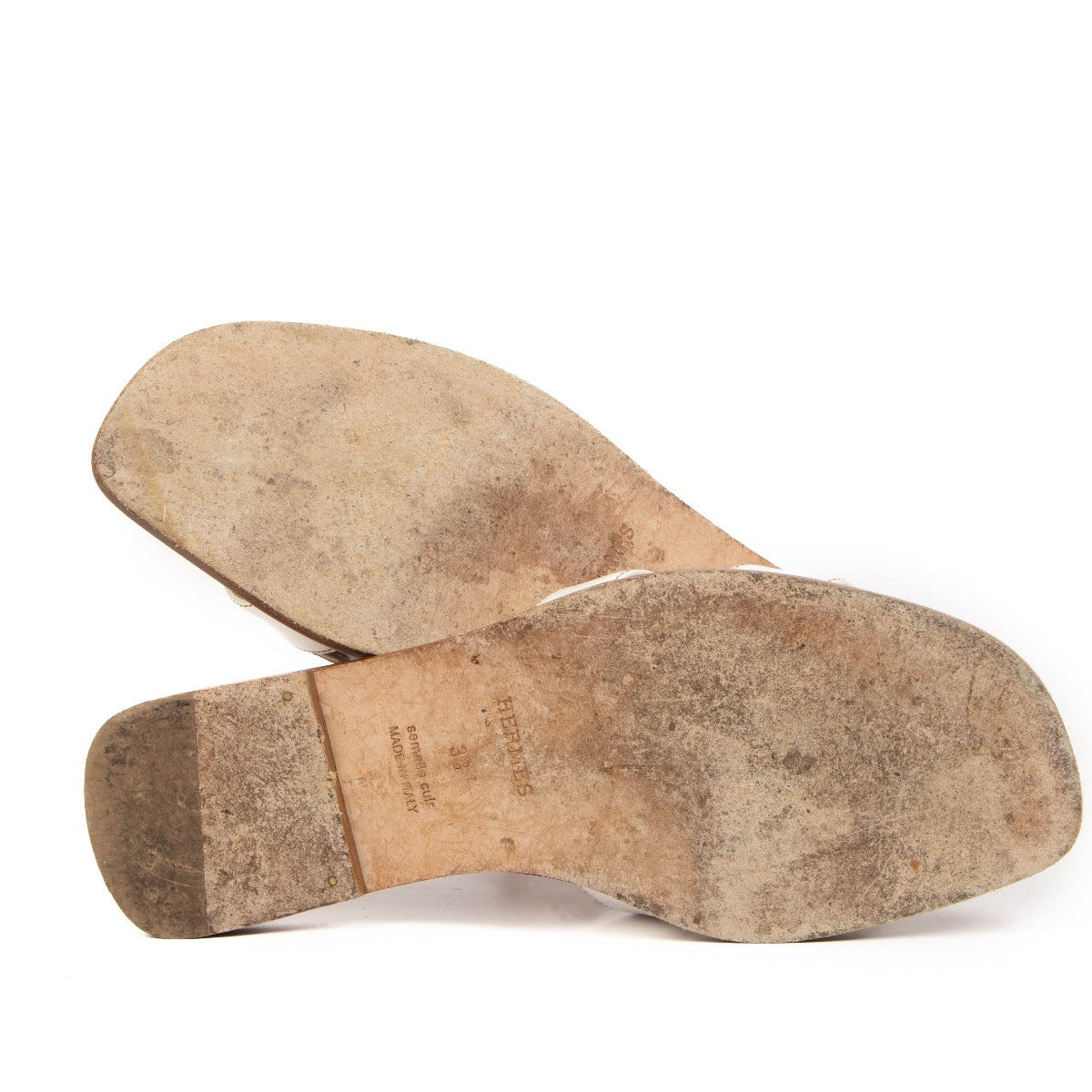 Hermès Black Oran Sandals - size 38 for the best price at Labellov secondhand luxury in Antwerp.