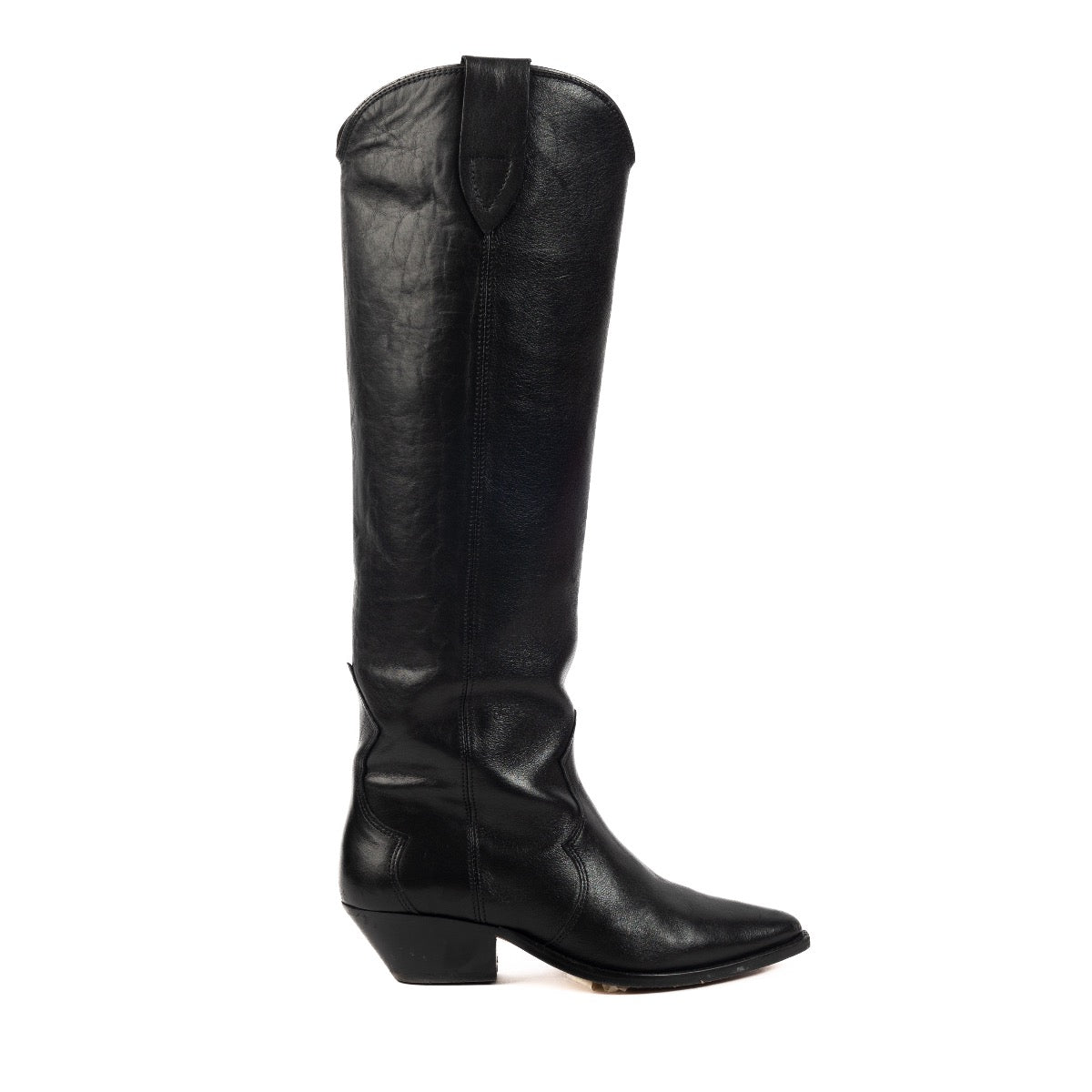 Shop safe online at Labellov in Antwerp, Brussels and Knokke these 100% authentic second hand Isabel Marant Black Cowboy Boots - size 38