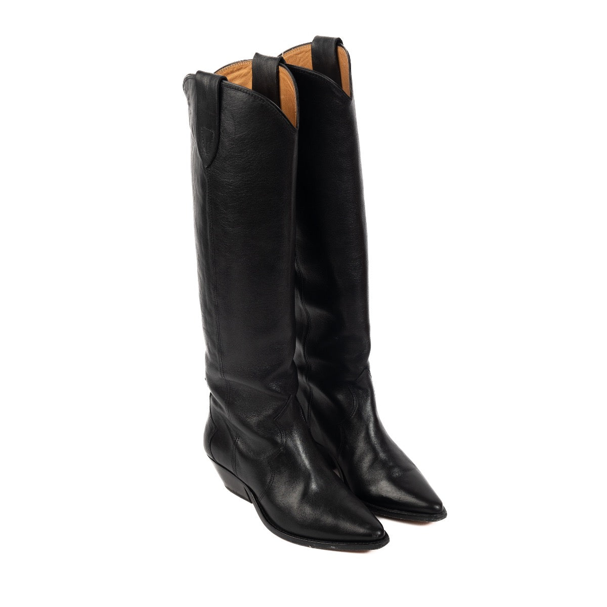 Shop safe online at Labellov in Antwerp, Brussels and Knokke these 100% authentic second hand Isabel Marant Black Cowboy Boots - size 38