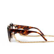 Shop safe online at Labellov in Antwerp, Brussels and Knokke these 100% authentic second hand Laurence dAri Devoted Havana Twice Glasses