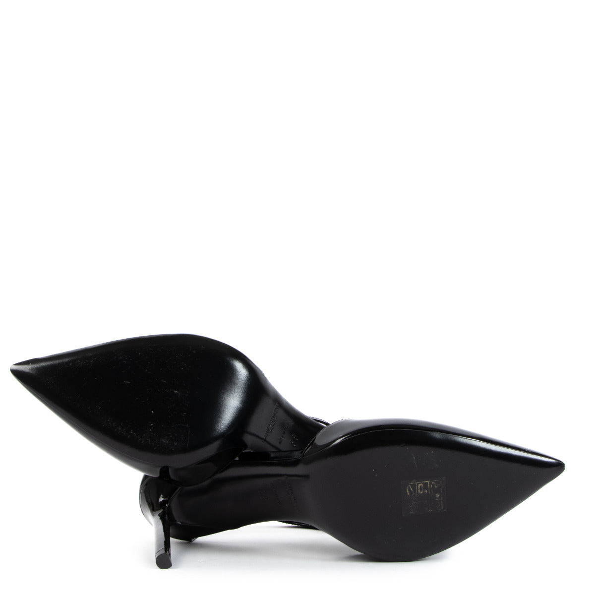 Saint Laurent Zwarte Lakleren Pumps - maat 38