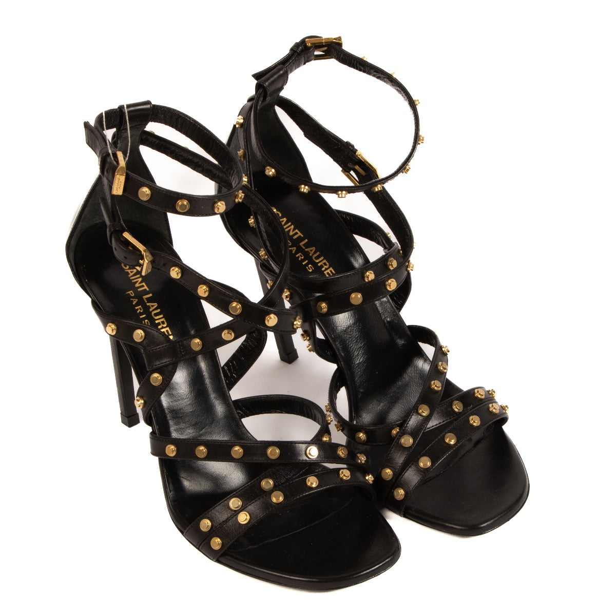 Shop 100% authentic second-hand Saint Laurent Black Studded Heels in Size 38,5 on Labellov.com