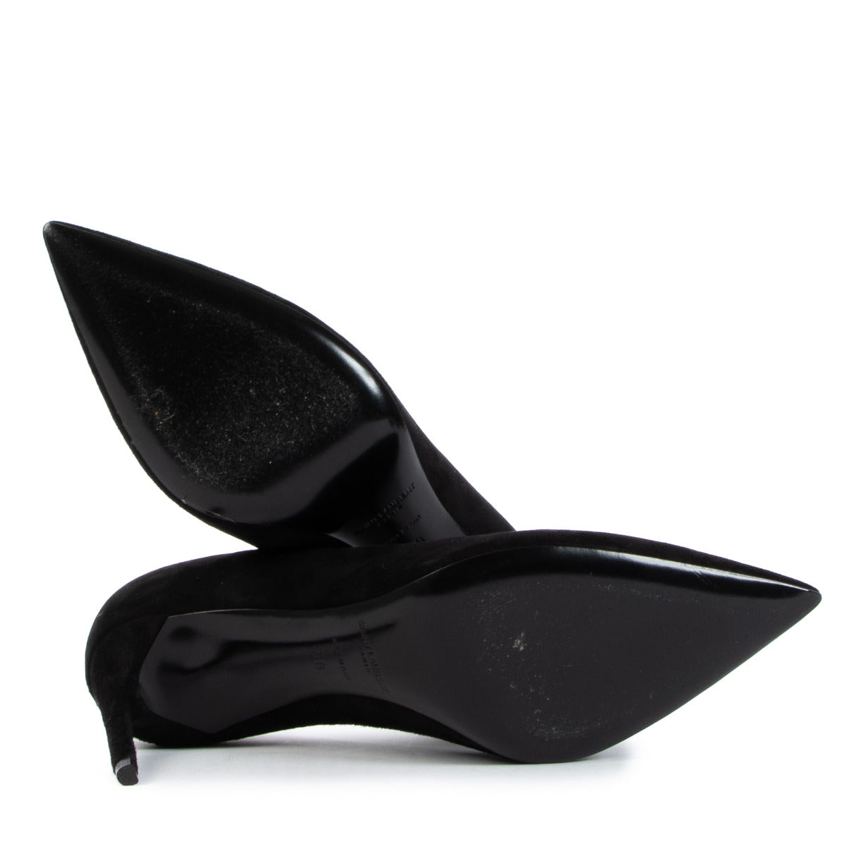 Escarpins Saint Laurent en daim noir - taille 38