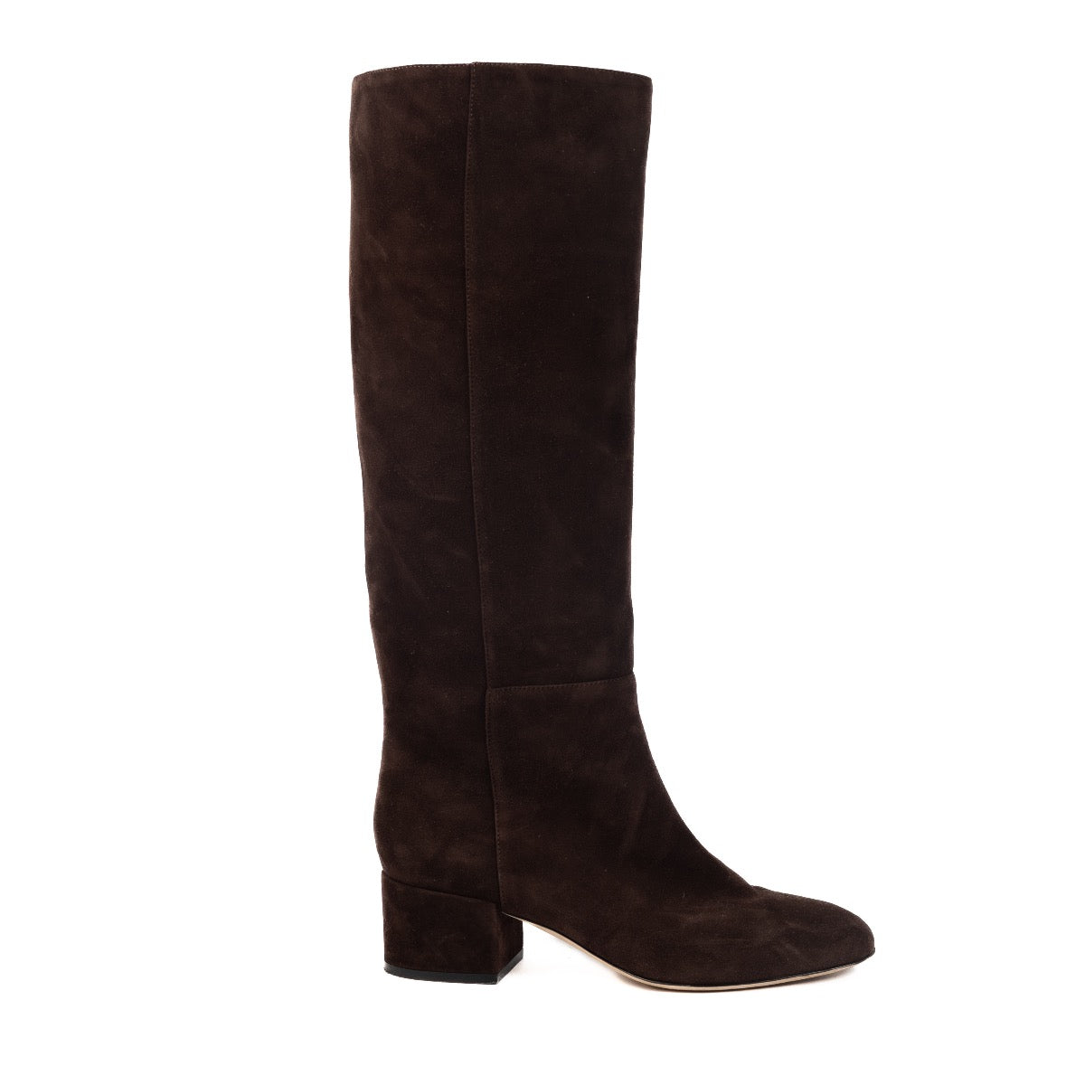 Shop safe online these 100% authentic second hand Sergio Rossi Brown Suede Boots - size 37,5