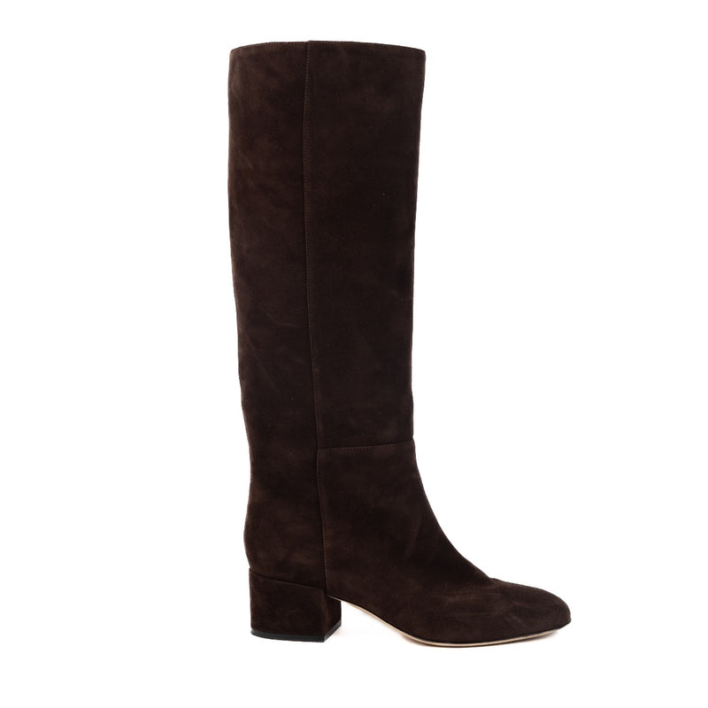 Shop safe online these 100% authentic second hand Sergio Rossi Brown Suede Boots - size 37,5