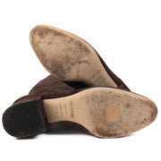 Shop safe online these 100% authentic second hand Sergio Rossi Brown Suede Boots - size 37,5