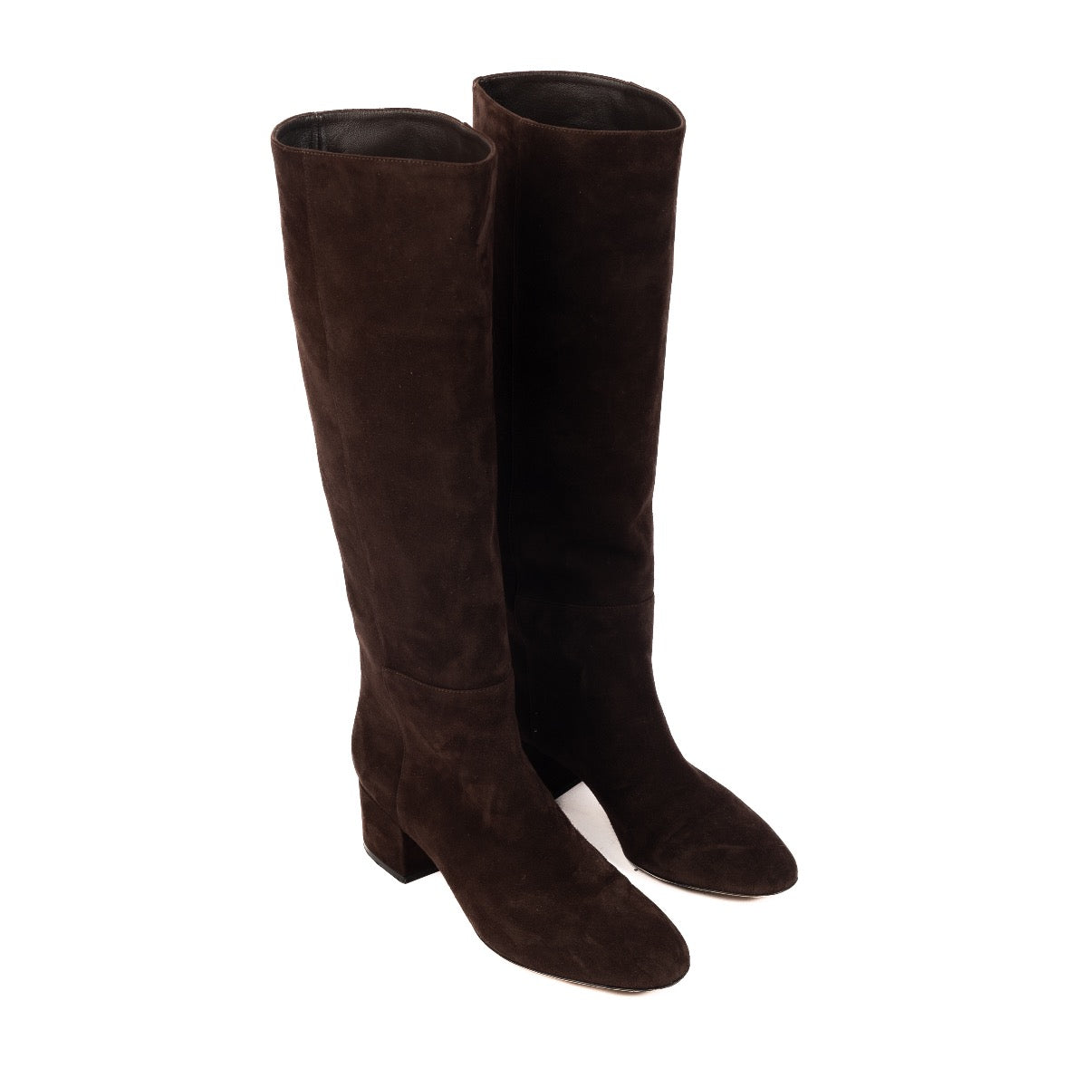 Shop safe online these 100% authentic second hand Sergio Rossi Brown Suede Boots - size 37,5