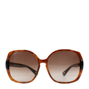 Tod's Brown Lizard Embossed Sunglasses