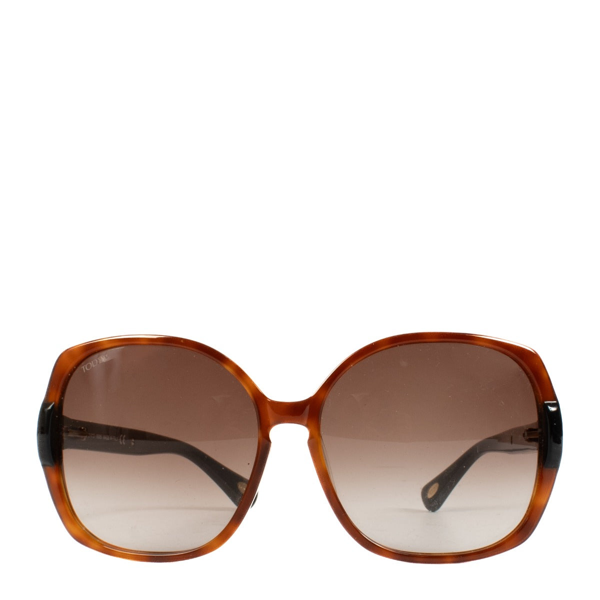 Tod's Brown Lizard Embossed Sunglasses