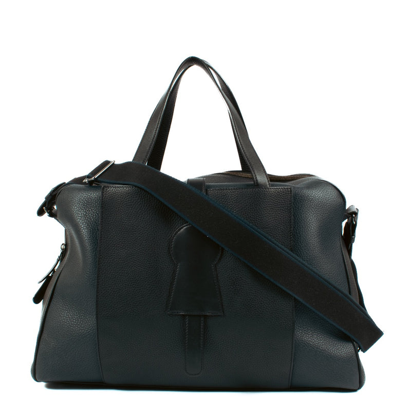shop 100% authentic second hand Delvaux Navy Black Taurillon Soft Magritte Bag on Labellov.com