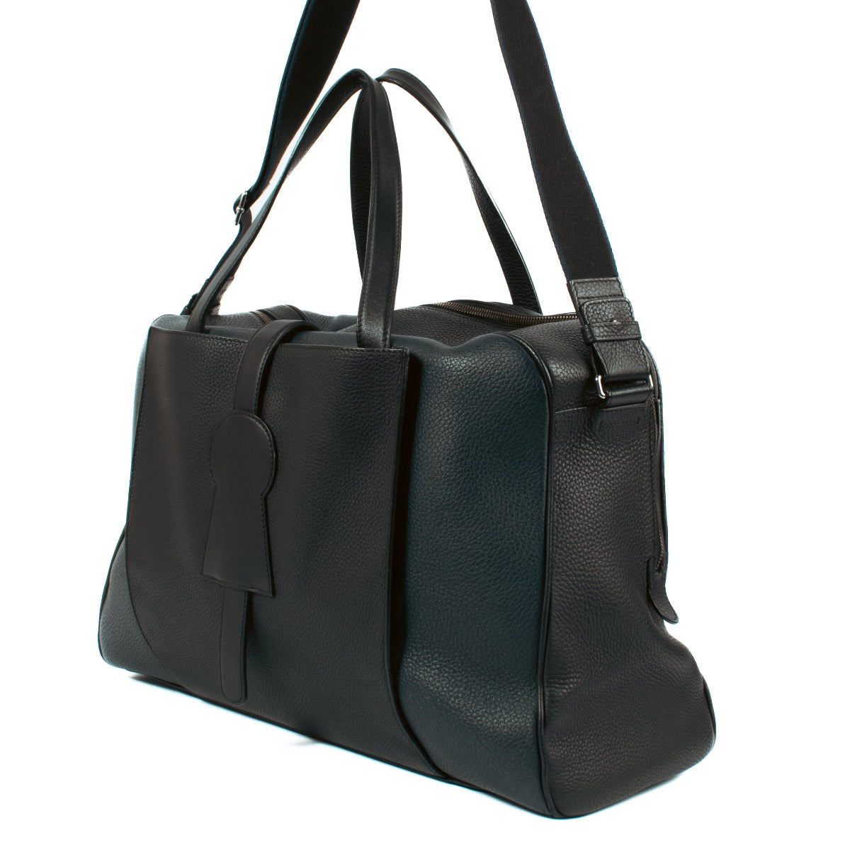 shop 100% authentic second hand Delvaux Navy Black Taurillon Soft Magritte Bag on Labellov.com