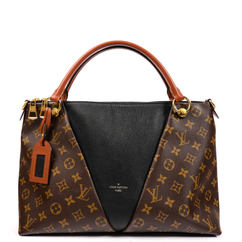 Shop an authentic preloved Louis Vuitton Monogram Coated Canvas Black V MM Tote Bag on Labellov.com